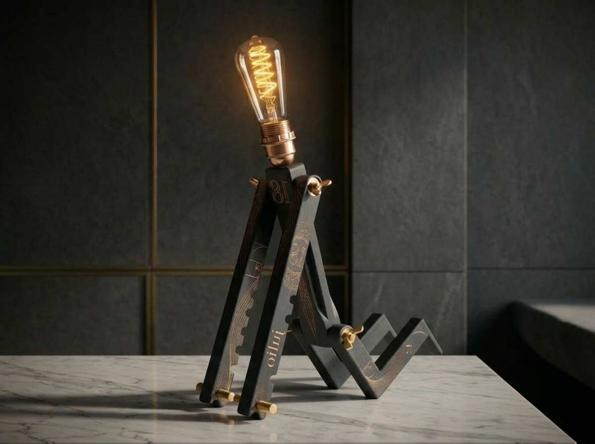 Julio One Color — Sculpture lumineuse personnalisable en bois suisse