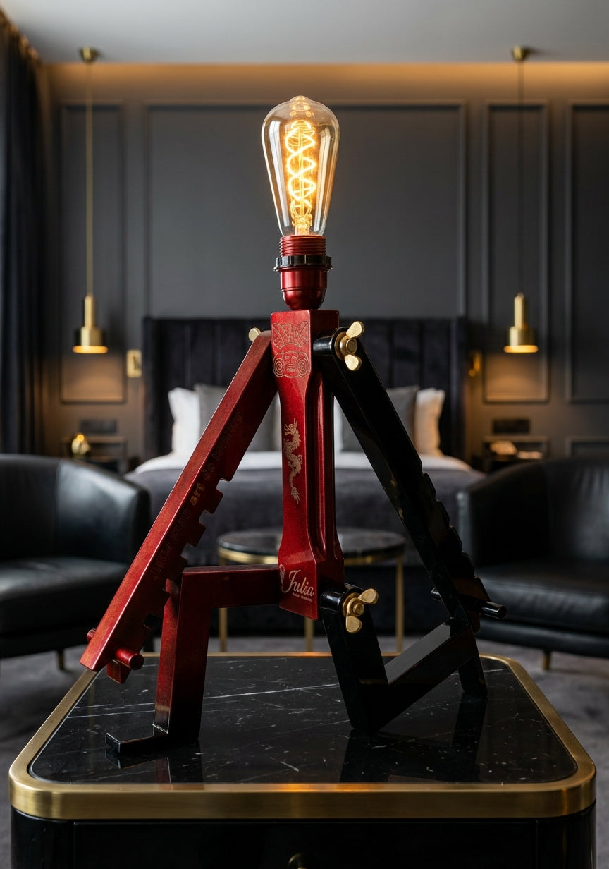 Julio One Color — Sculpture lumineuse personnalisable en bois suisse
